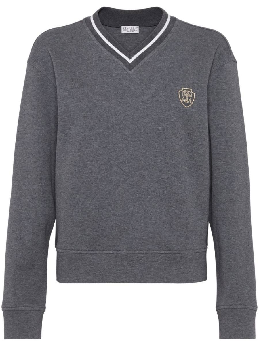 logo-patch sweatshirt