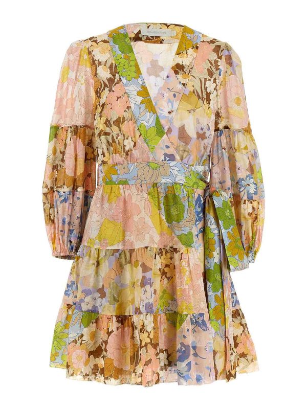 Zimmermann Robe Courte - Multicolore
