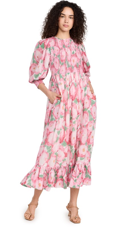 byTiMo Smocking Dress Peonies