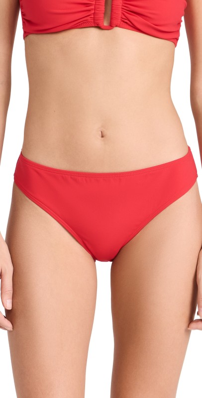 Ulla Johnson Dani Bikini Bottoms Scarlet