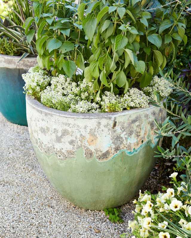 Round Ceramic Planter