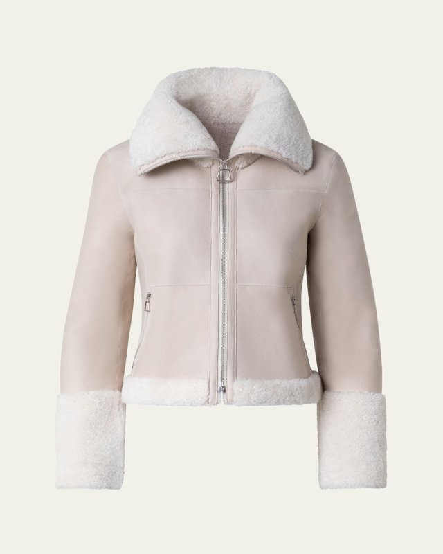 Yasha Reversible Shearling Short Jacket