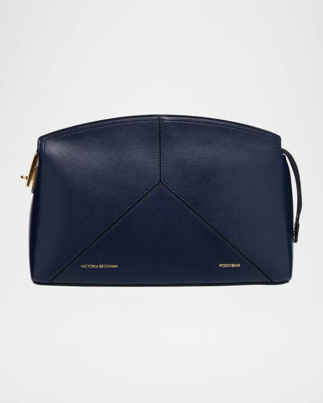 Zip Leather Clutch Bag