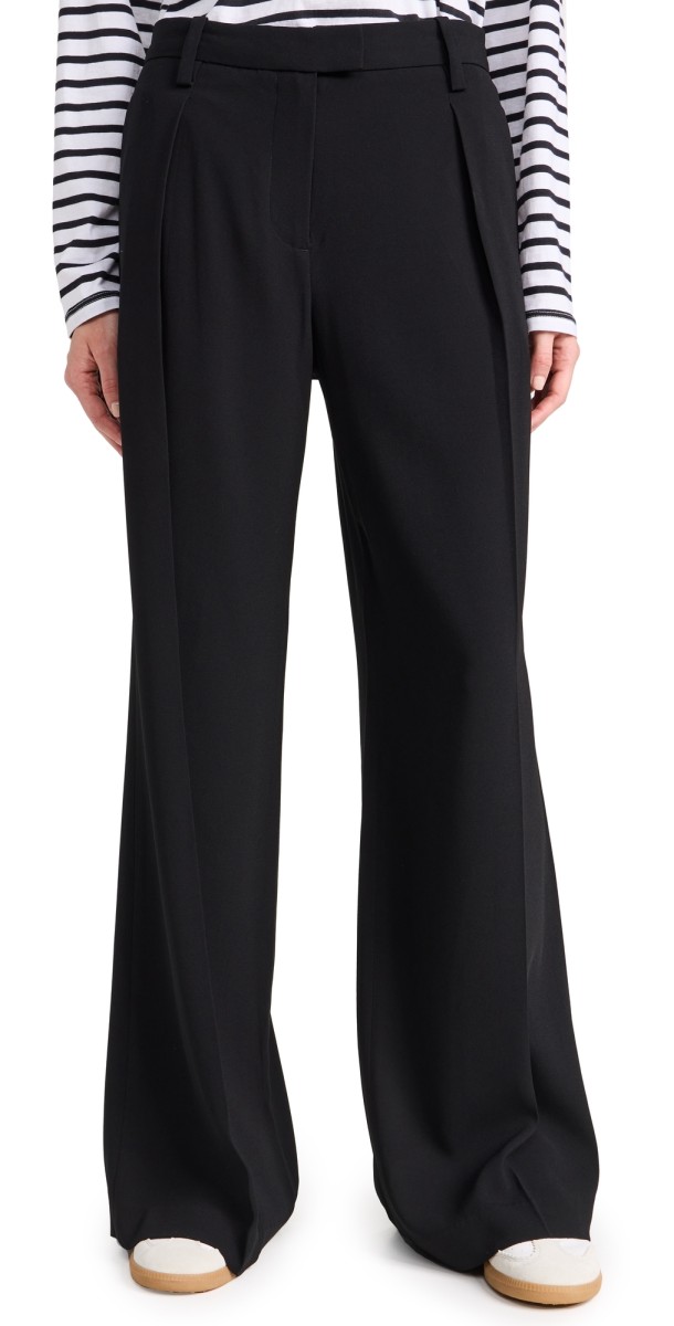 rag & bone Bennett Japanese Crepe Pants Black
