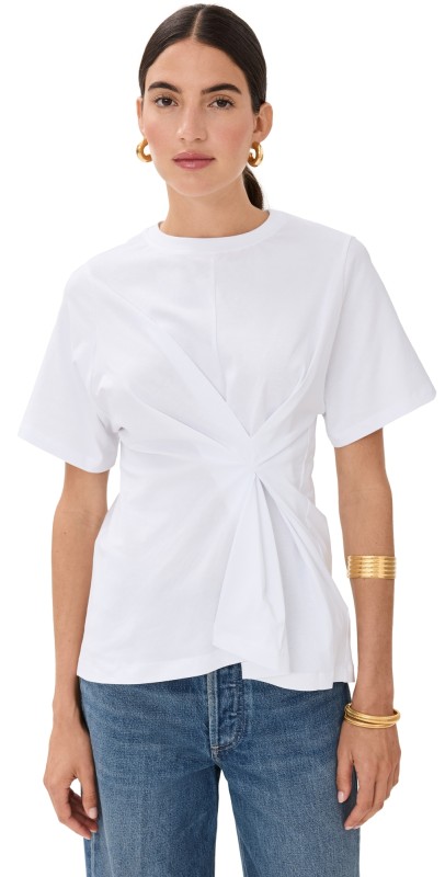 Victoria Beckham Body Twist Tee White