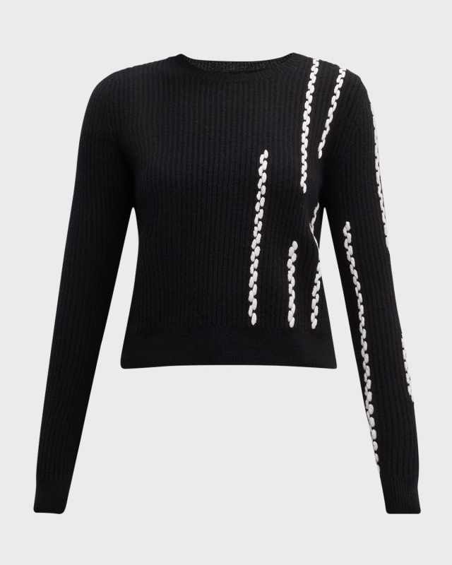 Cashmere Braided Sweat