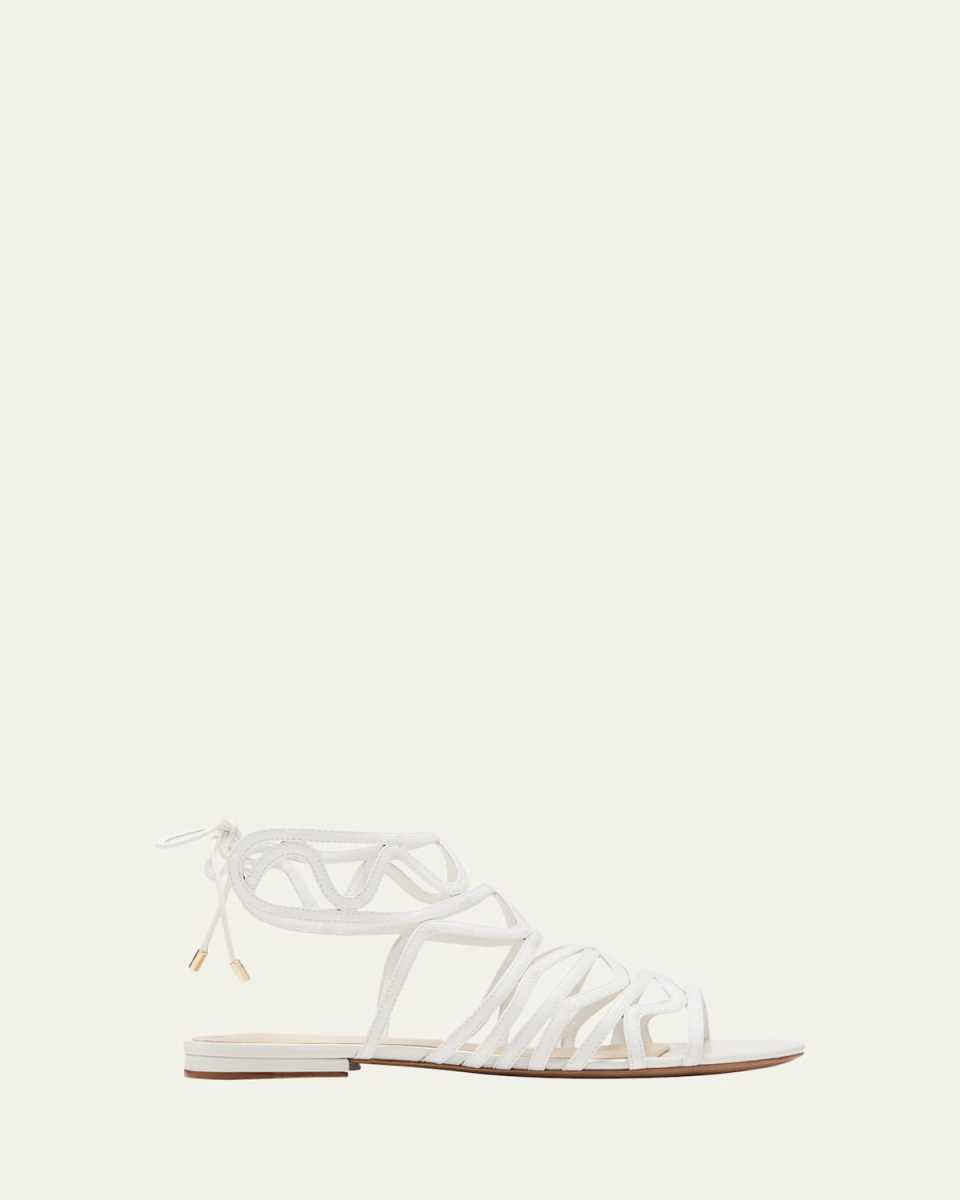 Melody Leather Flat Gladiator Sandals