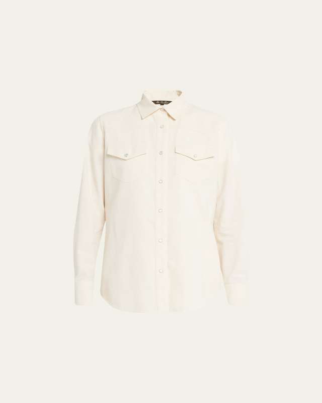 Cam Yelena Okayama Chambray Button-Down Shirt