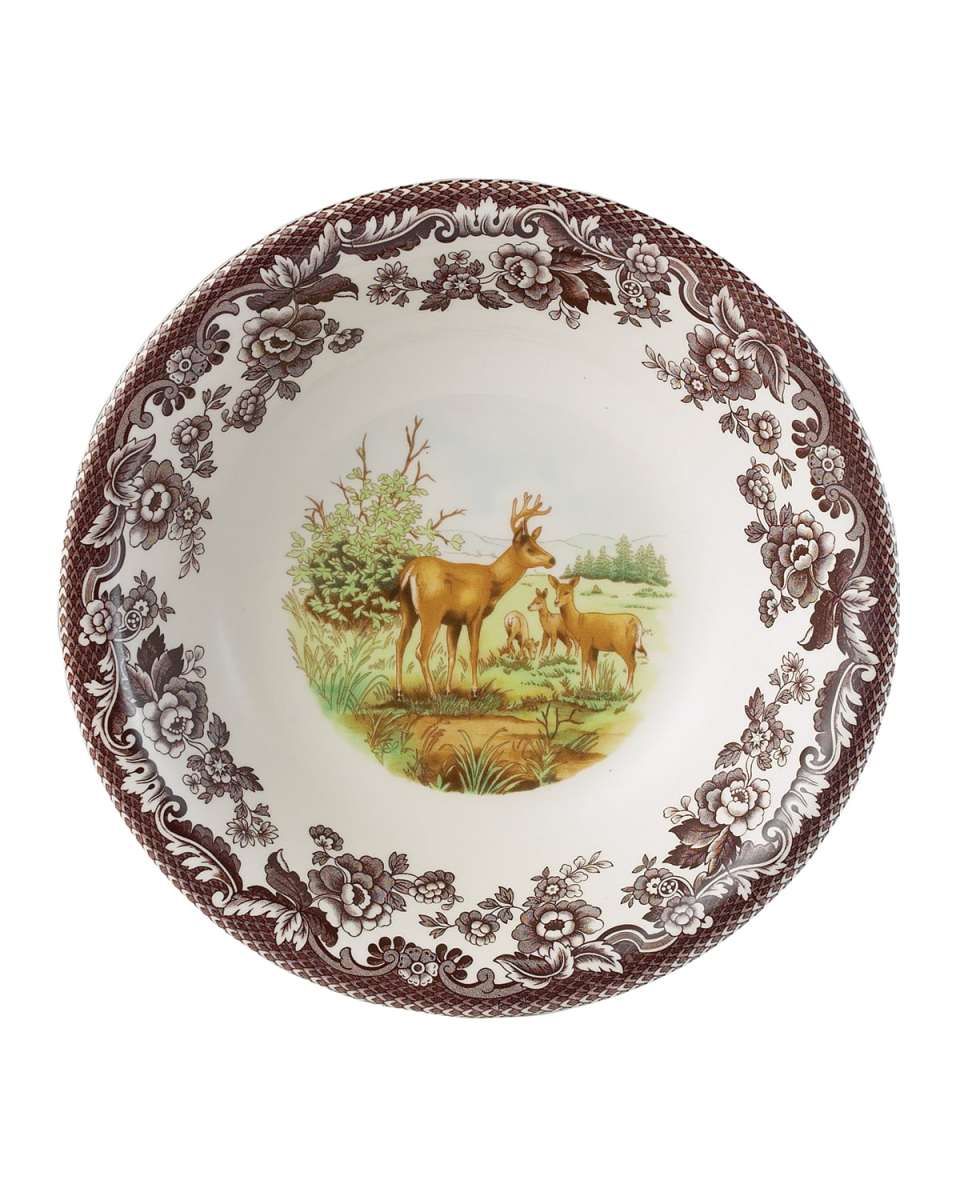 Woodland American Wildlife Mule Deer Ascot Cereal Bowl
