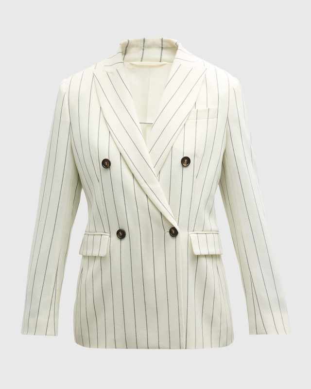 Panama Pinstripe Double-Breasted Jacket