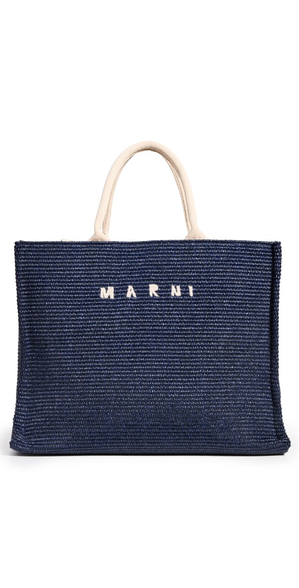 Marni Large Basket Tote Ultramarine