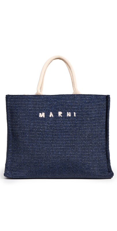 Marni Large Basket Tote Ultramarine