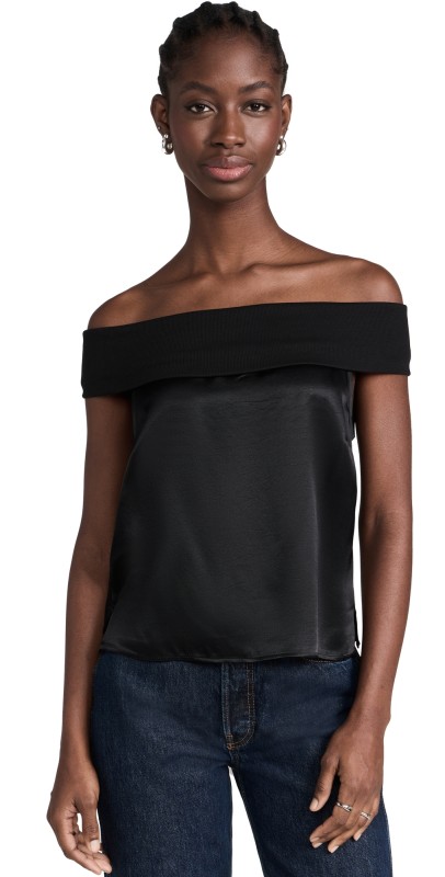 Nation LTD Vera Off Shoulder Top Black