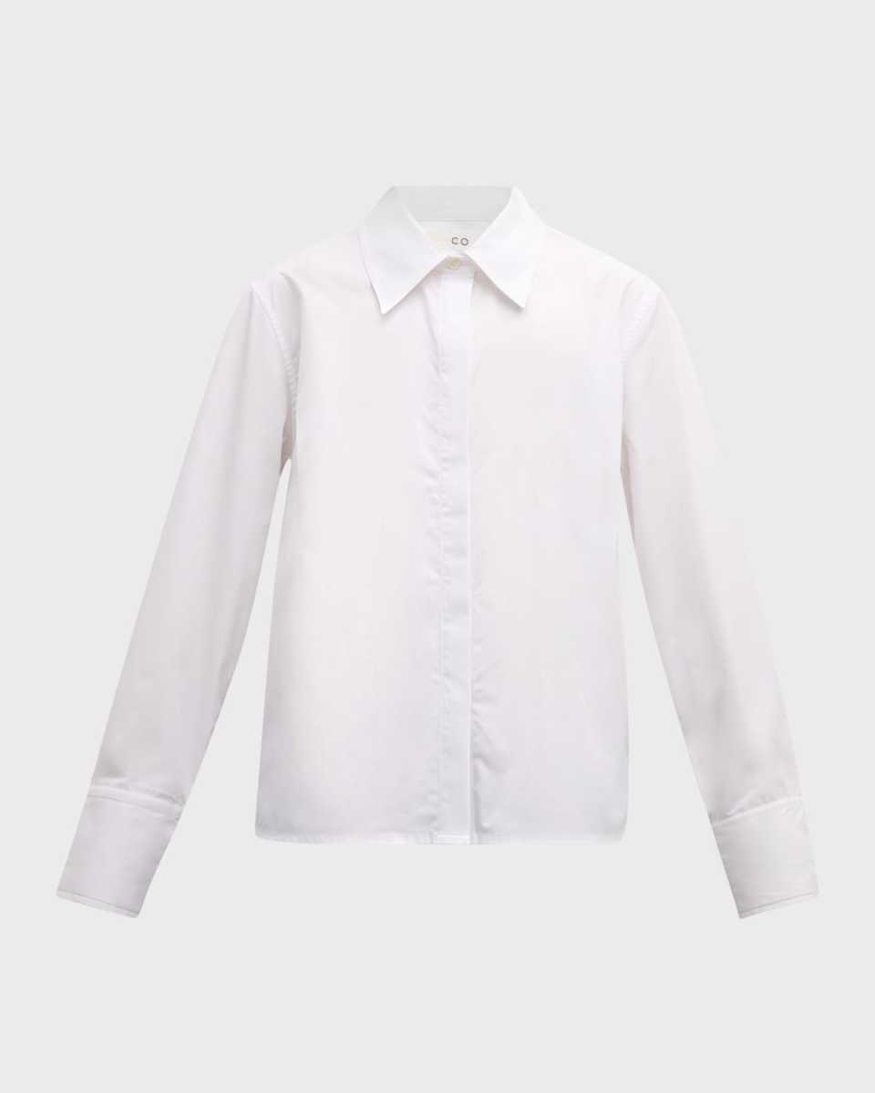 Fitted Button-Down Cotton Shirt