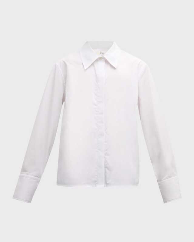 Fitted Button-Down Cotton Shirt