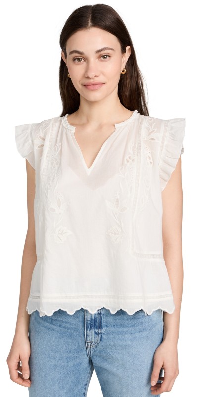 Velvet Charlene Blouse Off White