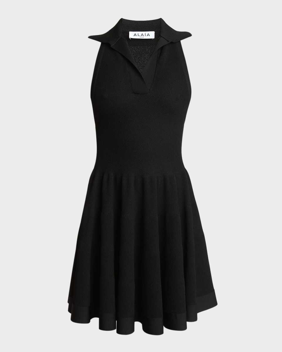 Racerback Polo Mini Skater Dress