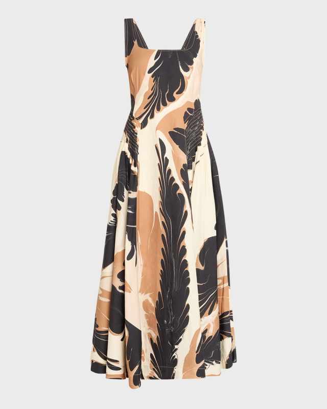 Paola Printed Midi Dress