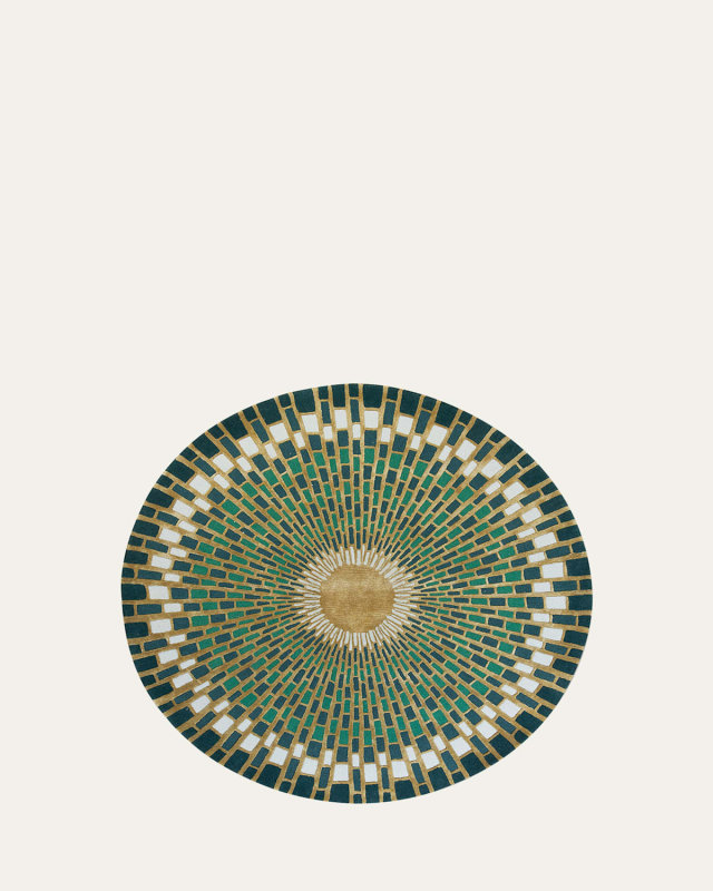 Emerald Sunburst Rug,