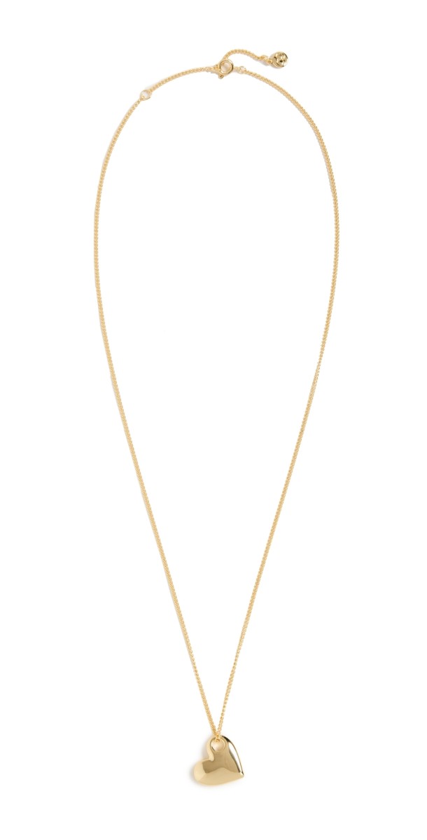 Gorjana Lou Heart Pendant Necklace Gold