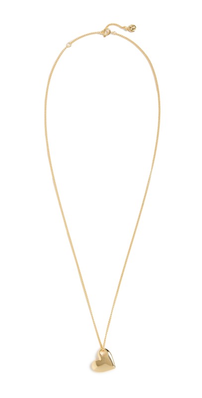 Gorjana Lou Heart Pendant Necklace Gold