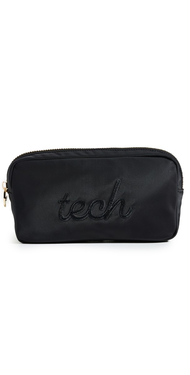 Stoney Clover Lane Noir "Tech" Embroidered Small Pouch Noir