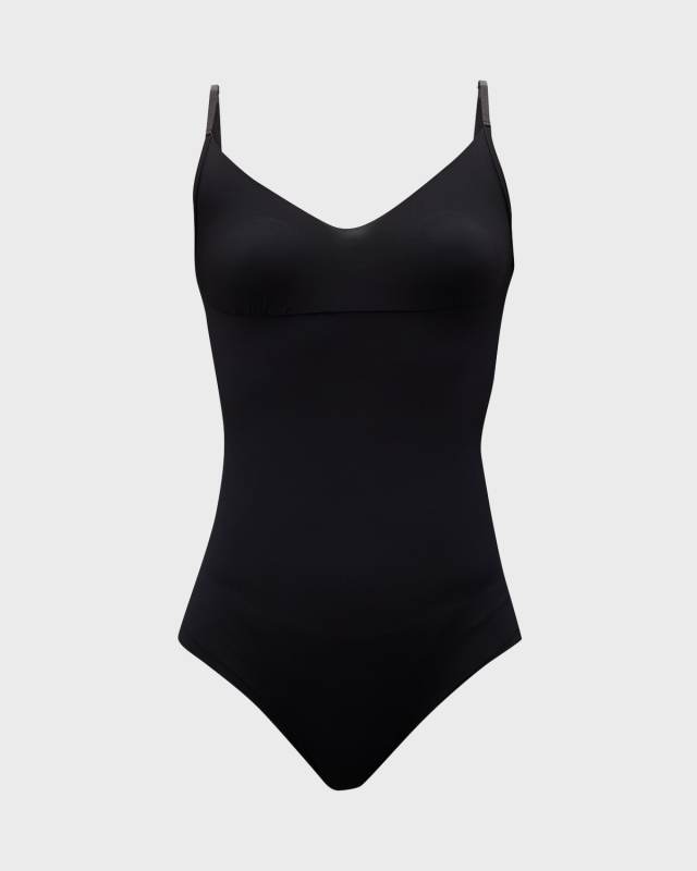 Classic Control Scoop-Neck Microfiber Bodysuit