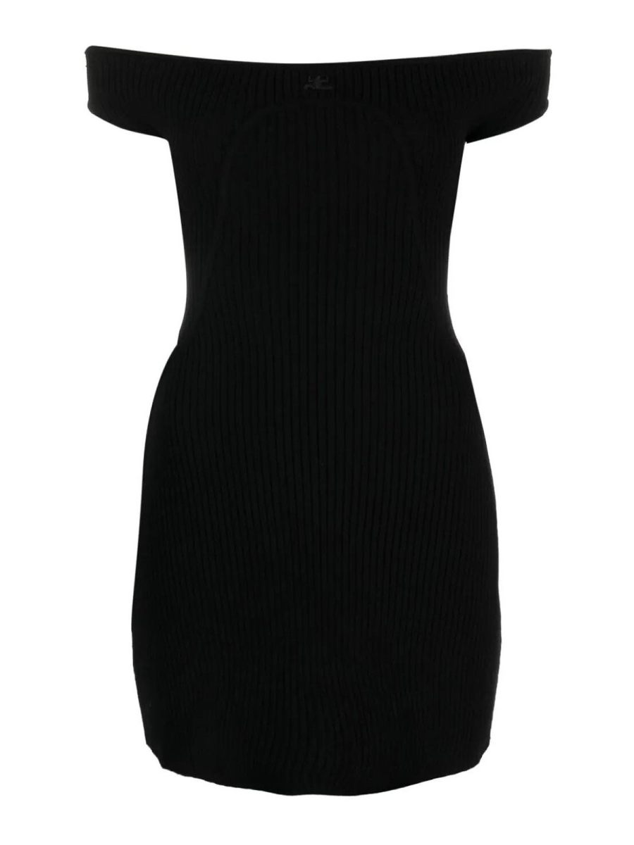 Courreges Robe Courte - Noir