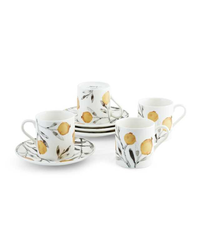 Pomegranate Demitasse Set