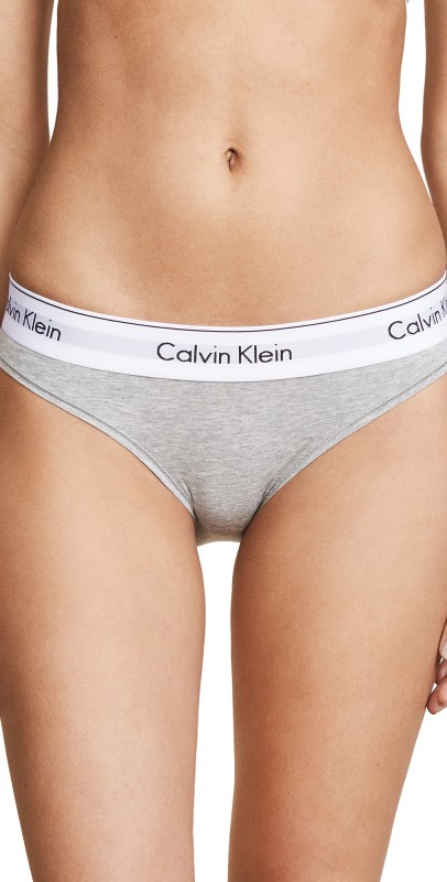Calvin Klein Underwear Modern Cotton Bikini Briefs Grey Heather