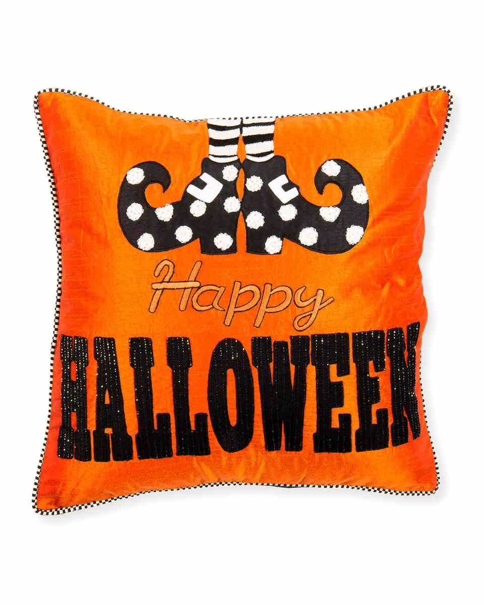 Happy Feet Halloween Pillow