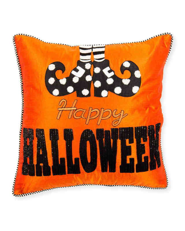 Happy Feet Halloween Pillow