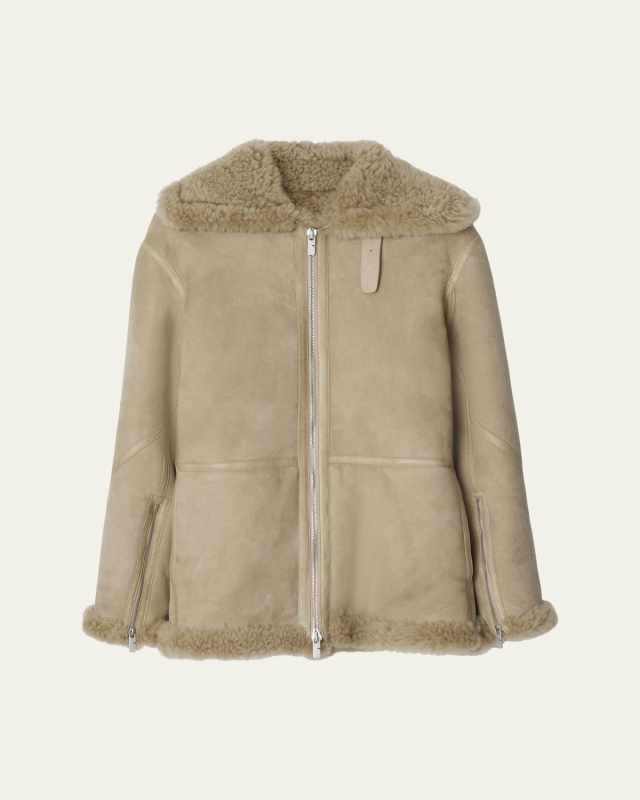 Suede Shearling Coat