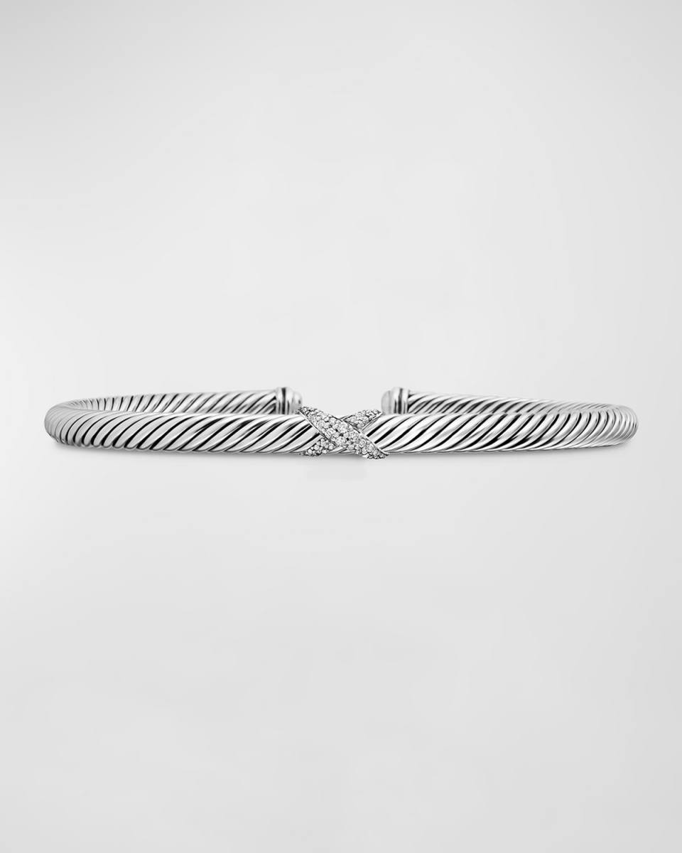 X Bracelet with Diamonds