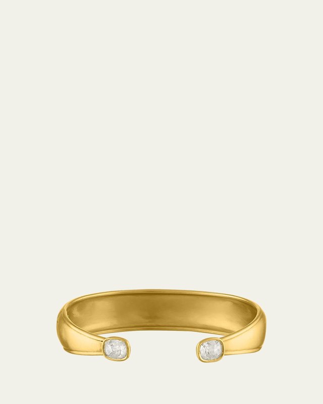 Laurel Diamond Hinged Cuff Bracelet