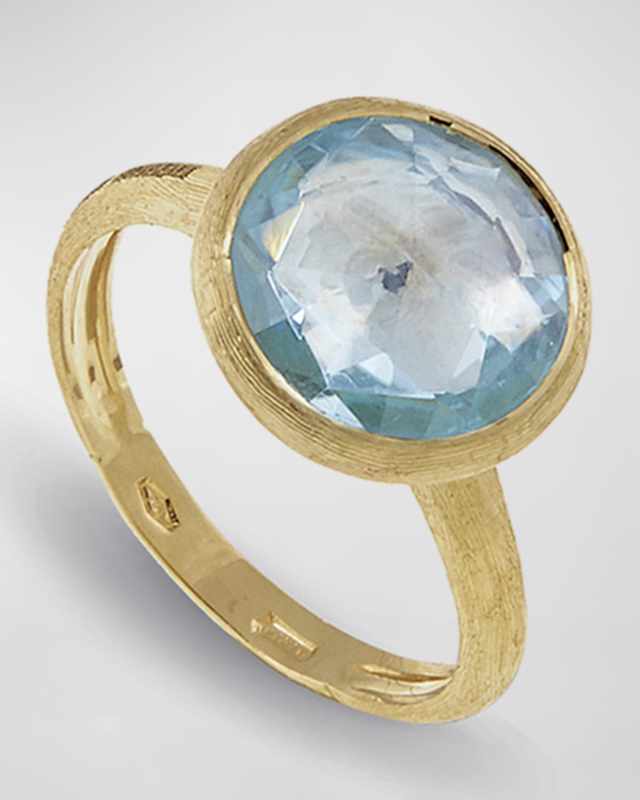Jaipur 18K Faceted Round Ring, Size