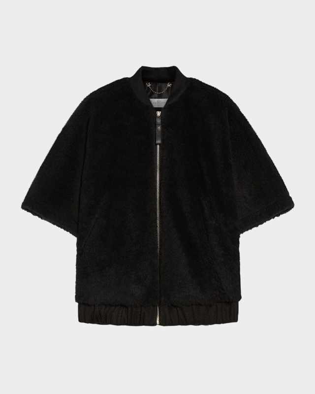 Briose Wool Blend Wrap Poncho