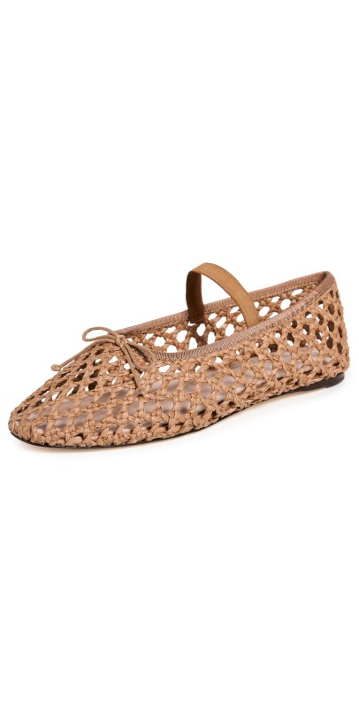 Loeffler Randall Leonie Soft Ballet Flats Brown