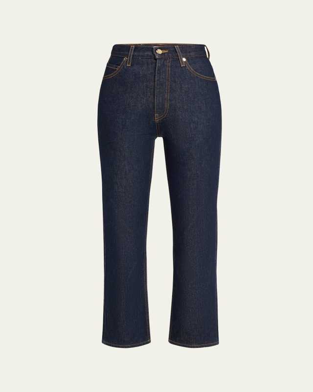 The Agnes Cropped Straight-Leg Denim Jeans