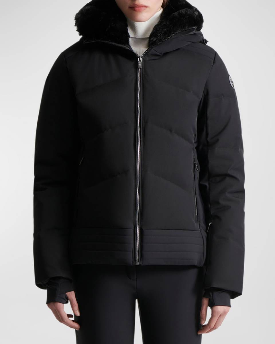 Avery Puffer Jacket with Faux Fur Lining