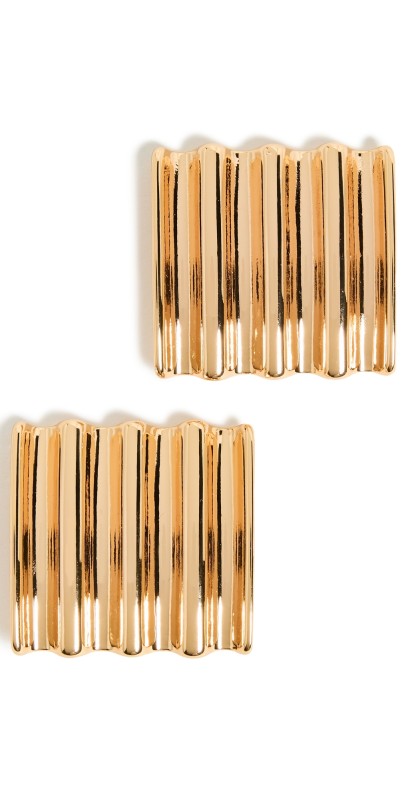 By Adina Eden Ear Stud Earrings Gold