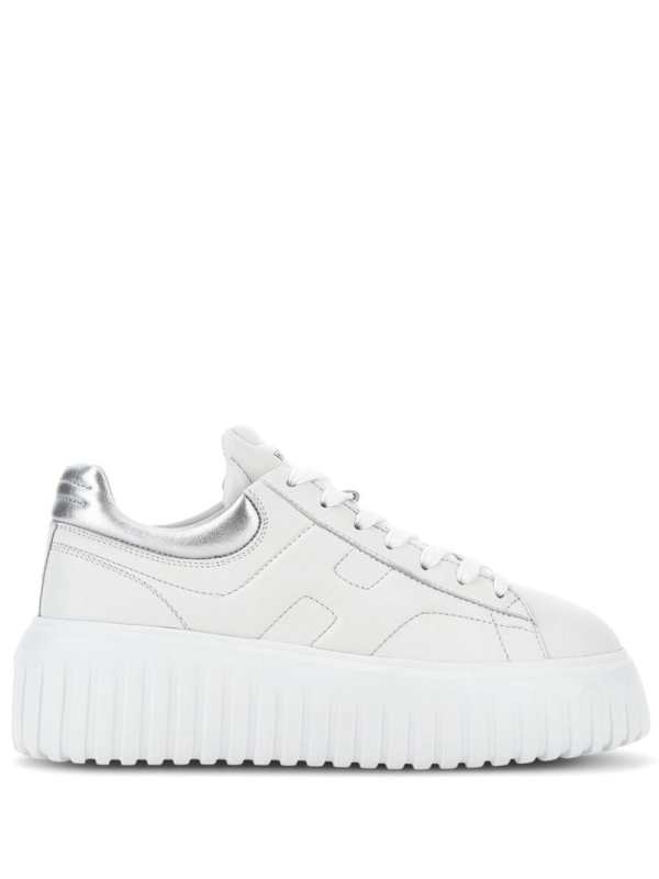 H-Stripes lace-up leather sneakers