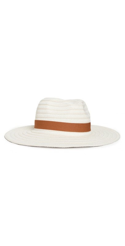 Madewell Packable Braided Straw Hat Antique Cream