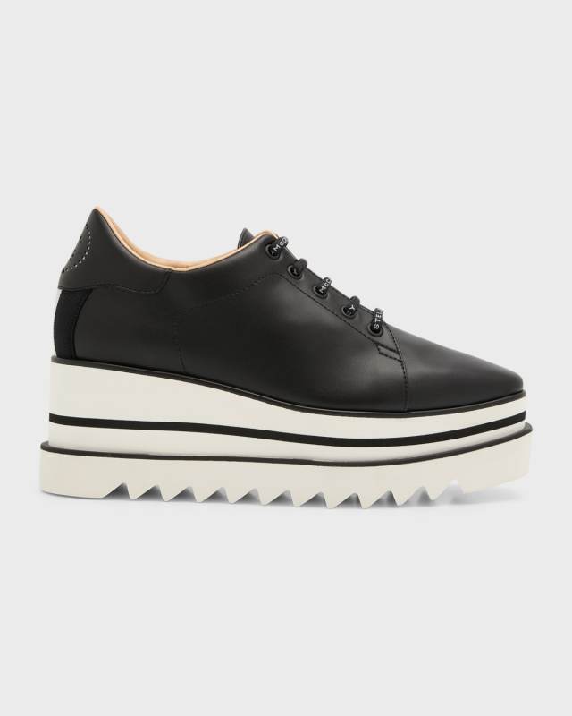 Sneakelyse Vegan Logo Platform Loafers