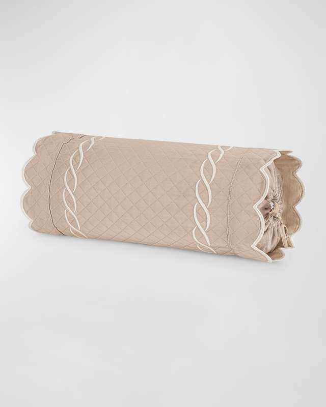 Classic Chain Scallop Matelasse Neckroll Sham