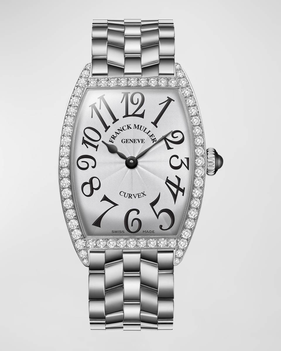 Ladies Curvex Stainless Steel Diamond Watch