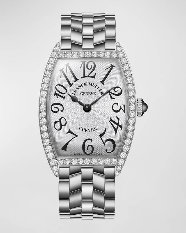 Ladies Curvex Stainless Steel Diamond Watch
