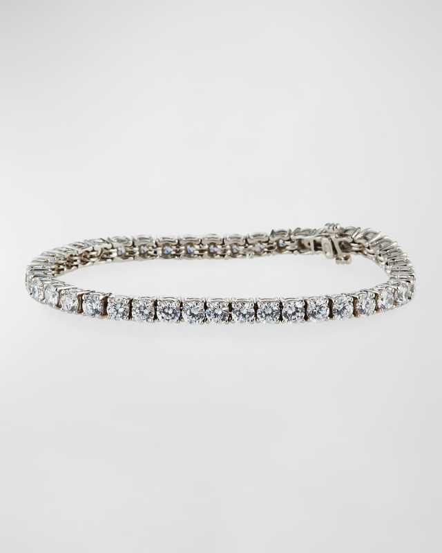 18K Gold-Plated Sterling Silver Cubic Zirconia Tennis Bracelet