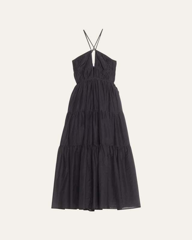 Seraphina Tiered Halter Maxi Dress