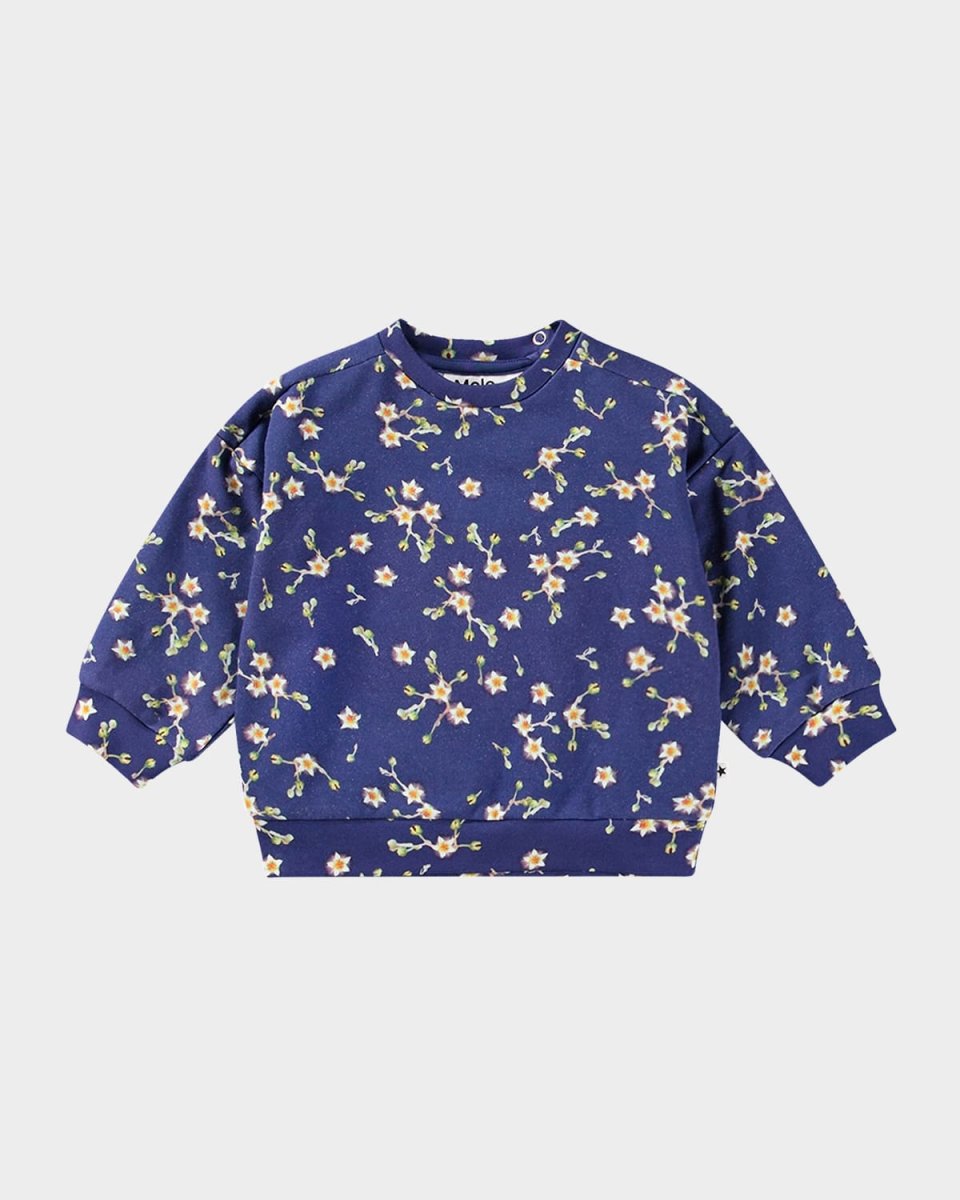 Girl's Dana Floral-Print Sweatshirt, Size 3M-2